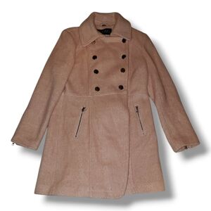 Women's Double-Breasted Pink Coat